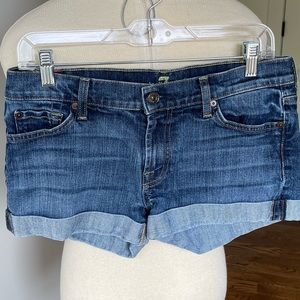 7 For All Mankind denim shorts